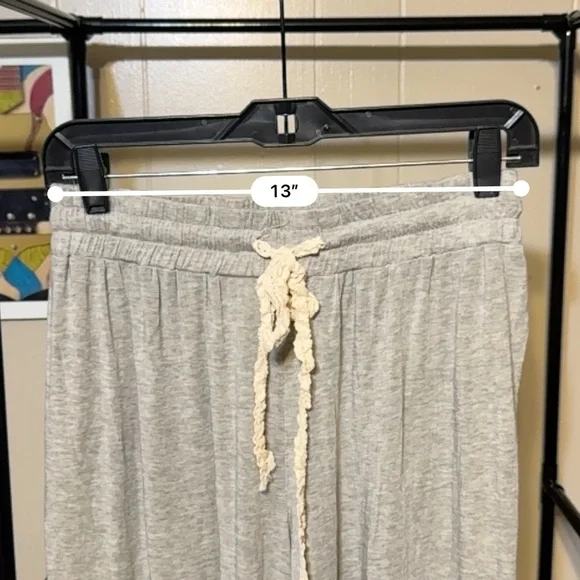 New POL Gray Wide-Leg Lounge Pants - Picture 5 of 5
